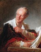 Jean Honore Fragonard Portrait of Denis Diderot oil painting artist